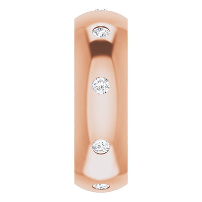 1/4 CTW Lab-Grown Diamond Band, 6 mm