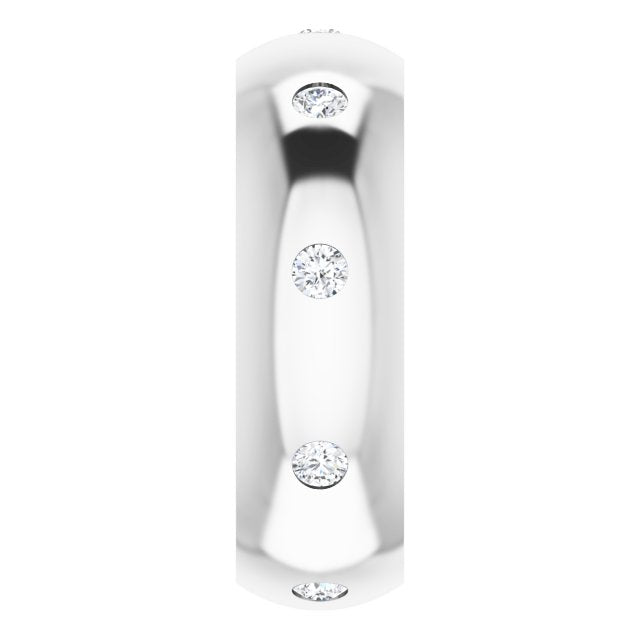 1/4 CTW Lab-Grown Diamond Band, 6 mm