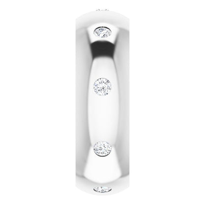 1/4 CTW Lab-Grown Diamond Band, 6 mm
