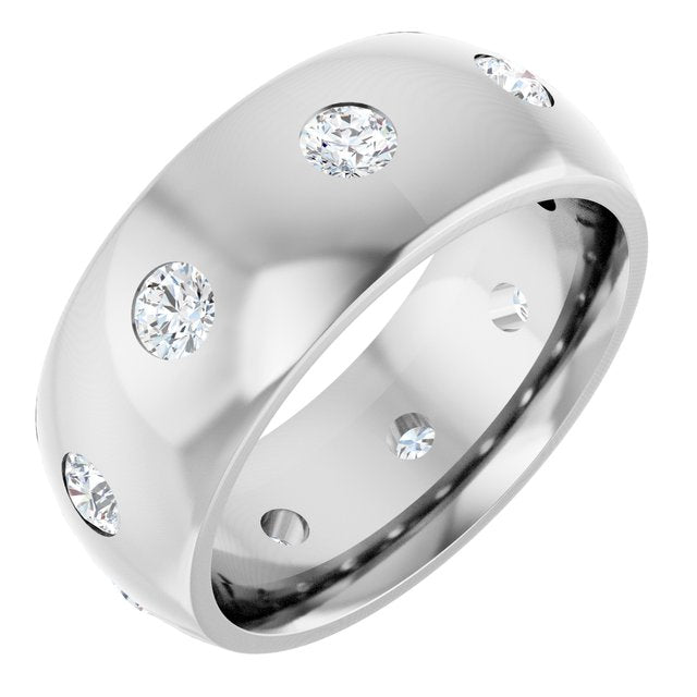 3/4 CTW Lab-Grown Diamond Band, 8 mm