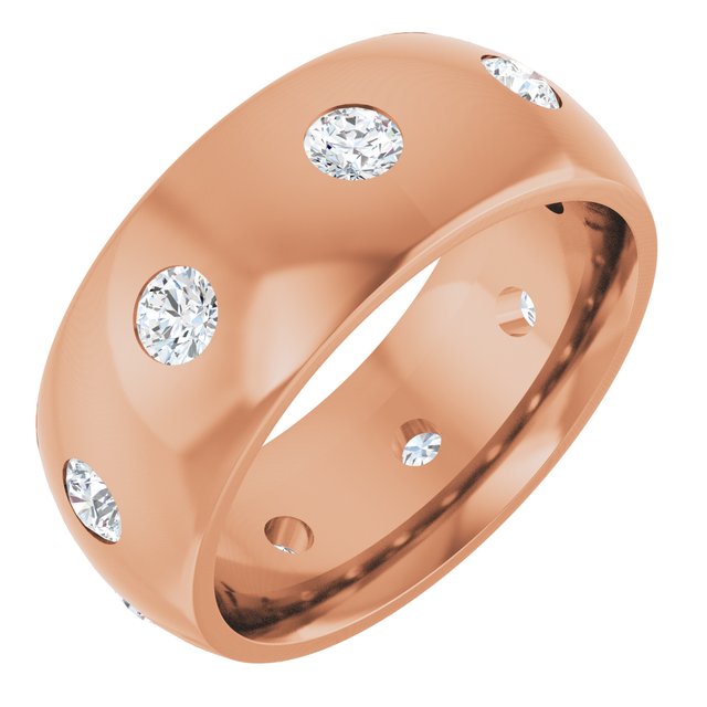 3/4 CTW Lab-Grown Diamond Band, 8 mm
