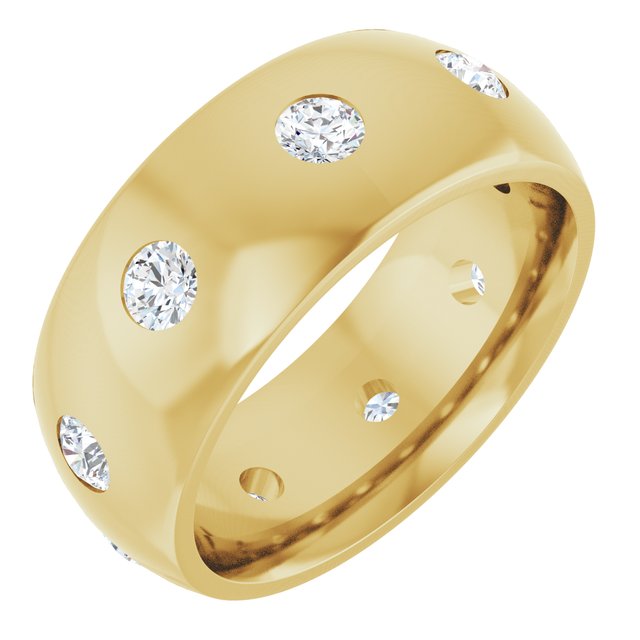 3/4 CTW Lab-Grown Diamond Band, 8 mm