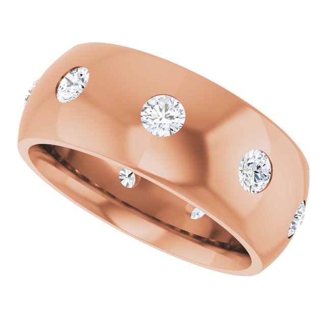 3/4 CTW Lab-Grown Diamond Band, 8 mm