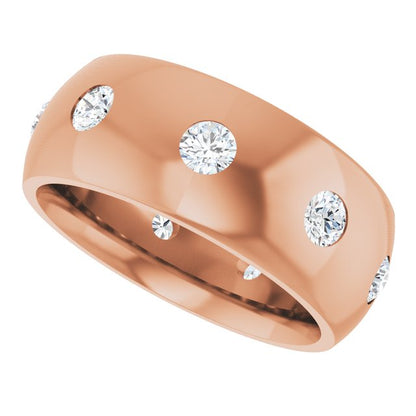 3/4 CTW Natural Diamond Band, 8 mm