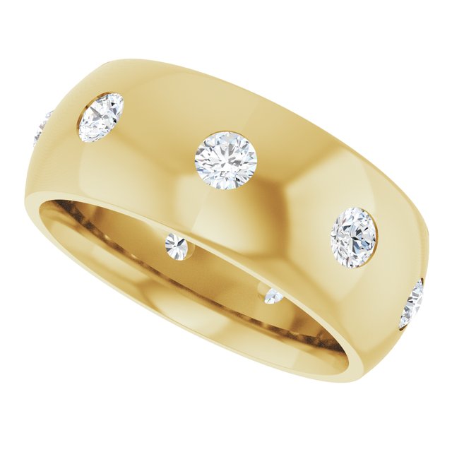 3/4 CTW Lab-Grown Diamond Band, 8 mm