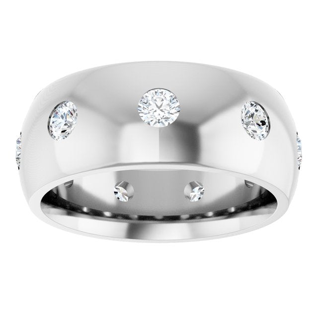 3/4 CTW Natural Diamond Band, 8 mm