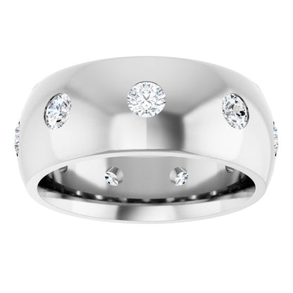 3/4 CTW Natural Diamond Band, 8 mm