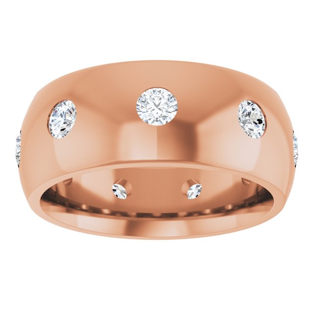 3/4 CTW Lab-Grown Diamond Band, 8 mm