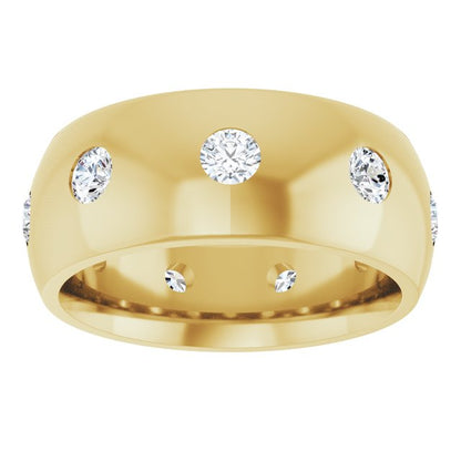 3/4 CTW Lab-Grown Diamond Band, 8 mm