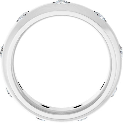 3/4 CTW Lab-Grown Diamond Band, 8 mm