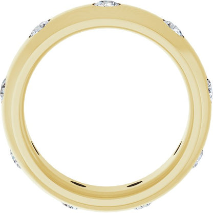 3/4 CTW Lab-Grown Diamond Band, 8 mm