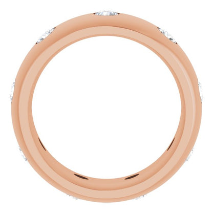 3/4 CTW Natural Diamond Band, 8 mm