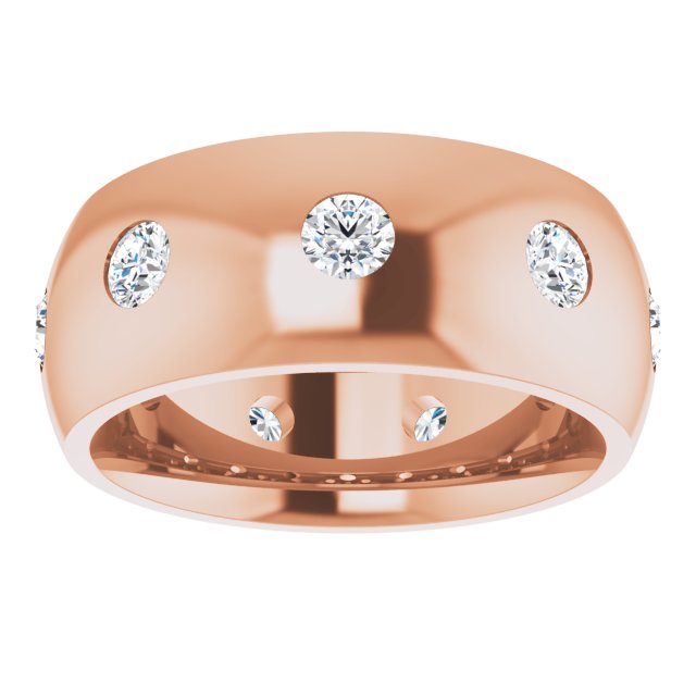 3/4 CTW Natural Diamond Band, 8 mm