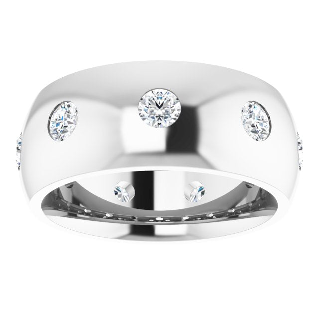 3/4 CTW Natural Diamond Band, 8 mm