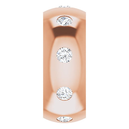 3/4 CTW Lab-Grown Diamond Band, 8 mm