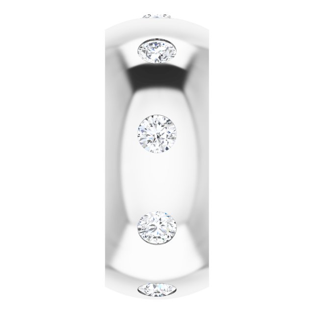 3/4 CTW Lab-Grown Diamond Band, 8 mm