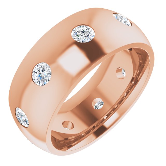 3/4 CTW Lab-Grown Diamond Band, 8 mm