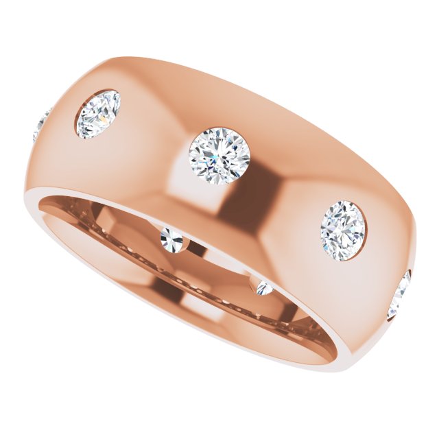 3/4 CTW Lab-Grown Diamond Band, 8 mm