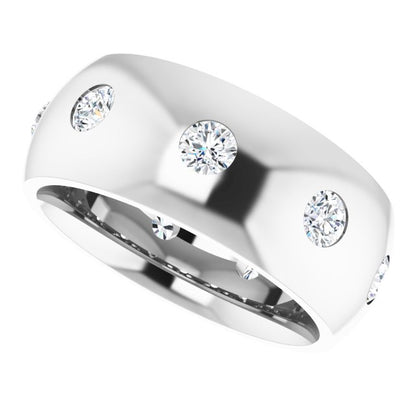 3/4 CTW Lab-Grown Diamond Band, 8 mm