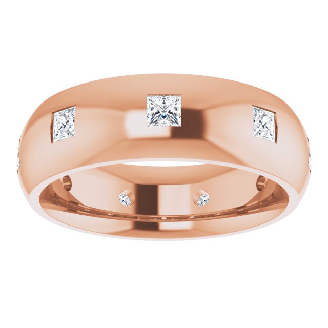 5/8 CTW Lab-Grown Diamond Band, 6 mm