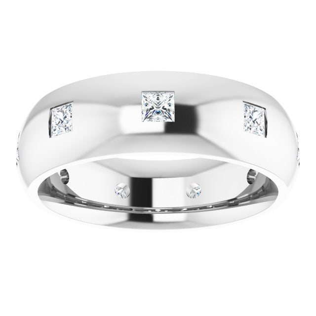 5/8 CTW Lab-Grown Diamond Band, 6 mm