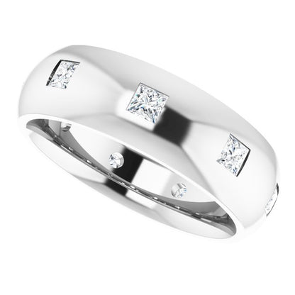 5/8 CTW Lab-Grown Diamond Band, 6 mm