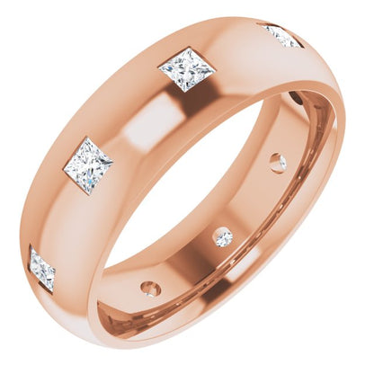 5/8 CTW Lab-Grown Diamond Band, 6 mm