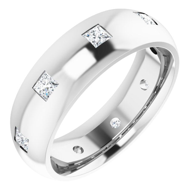 5/8 CTW Lab-Grown Diamond Band, 6 mm