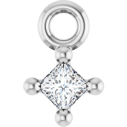 .03 CT Natural Diamond Basket Dangle