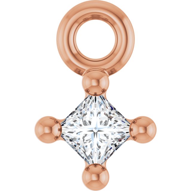 .03 CT Natural Diamond Basket Dangle