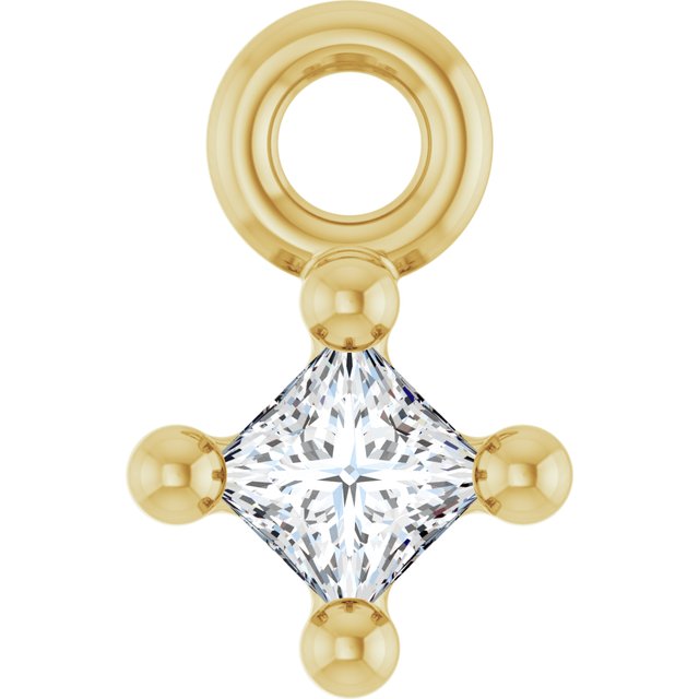 .03 CT Lab-Grown Diamond 4-Prong Dangle