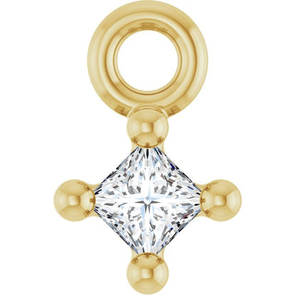 .03 CT Lab-Grown Diamond 4-Prong Dangle