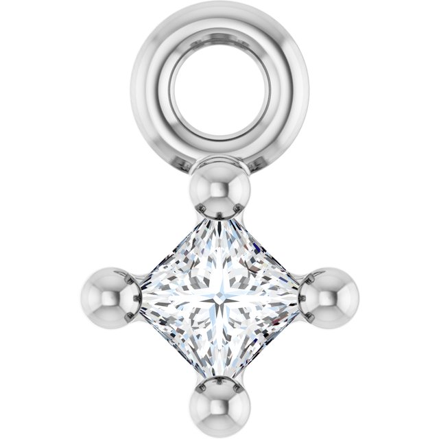 .03 CT Lab-Grown Diamond 4-Prong Dangle