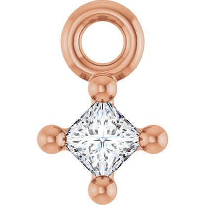 .03 CT Lab-Grown Diamond 4-Prong Dangle