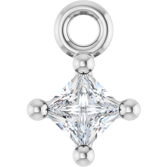 .05 CT Natural Diamond Basket Dangle