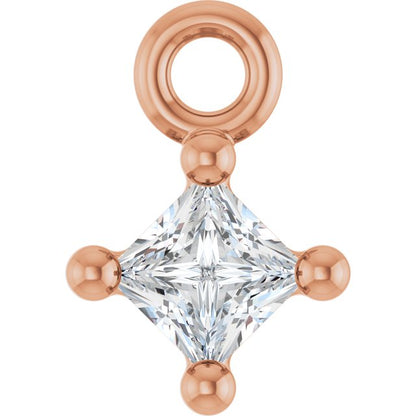 .05 CT Natural Diamond Basket Dangle