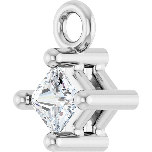 .05 CT Natural Diamond Basket Dangle