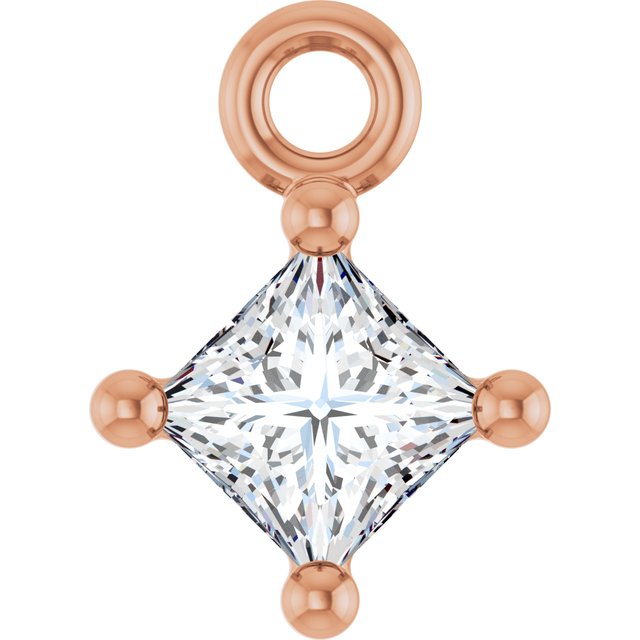 1/10 CT Lab-Grown Diamond 4-Prong Dangle