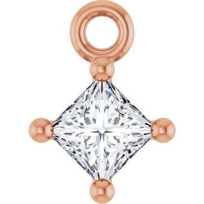 1/10 CT Lab-Grown Diamond 4-Prong Dangle