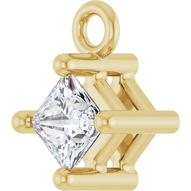 1/10 CT Lab-Grown Diamond 4-Prong Dangle