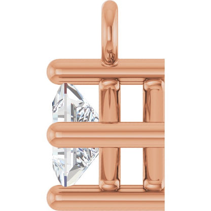 1/10 CT Lab-Grown Diamond 4-Prong Dangle