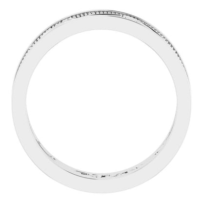 Milgrain Sculptural Flat Band