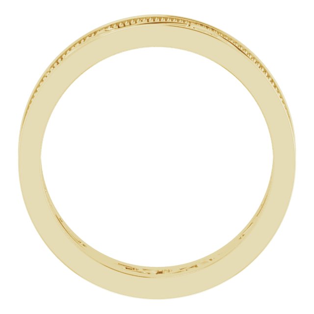 Milgrain Sculptural Flat Band