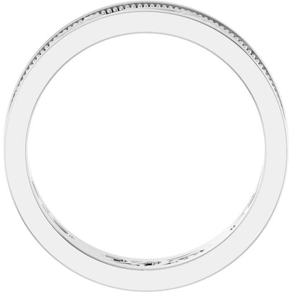 Milgrain Sculptural Flat Band