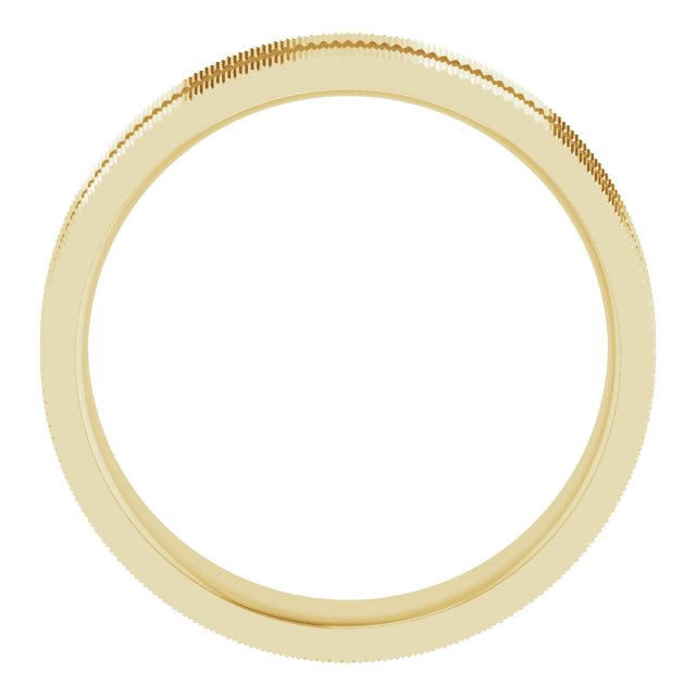 Knurled Edge Flat Band
