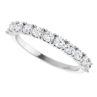 5/8 CTW Natural Diamond Anniversary Band, 2.74 x 13.7 mm