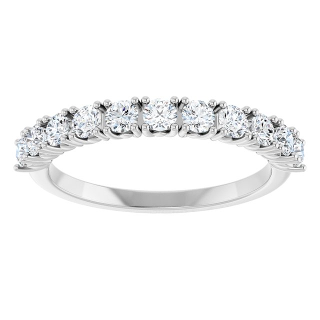5/8 CTW Natural Diamond Anniversary Band, 2.74 x 13.7 mm