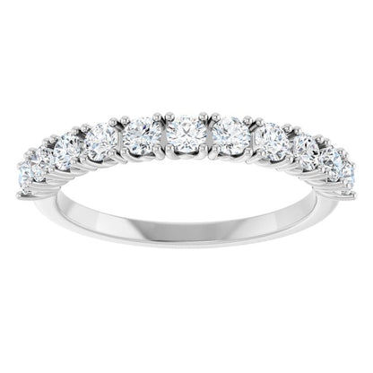 5/8 CTW Natural Diamond Anniversary Band, 2.74 x 13.7 mm