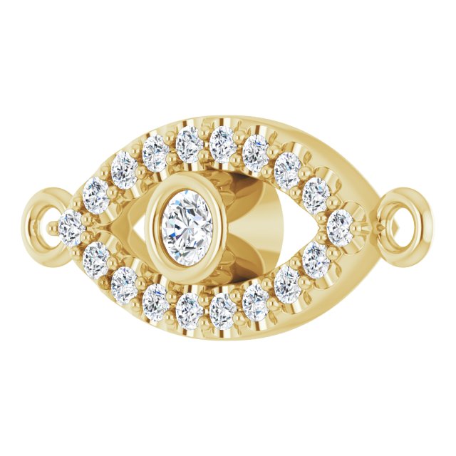 1/10 CTW Lab-Grown Diamond Evil Eye Link