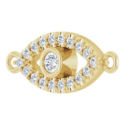 1/10 CTW Lab-Grown Diamond Evil Eye Link